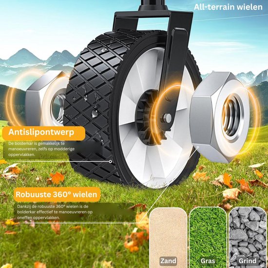 DailySupplies® Bolderkar Opvouwbaar - Bolderwagen Luchtbanden - Bolderkarren - 100kg Draagvermogen van DailySupplies — afbeelding 3