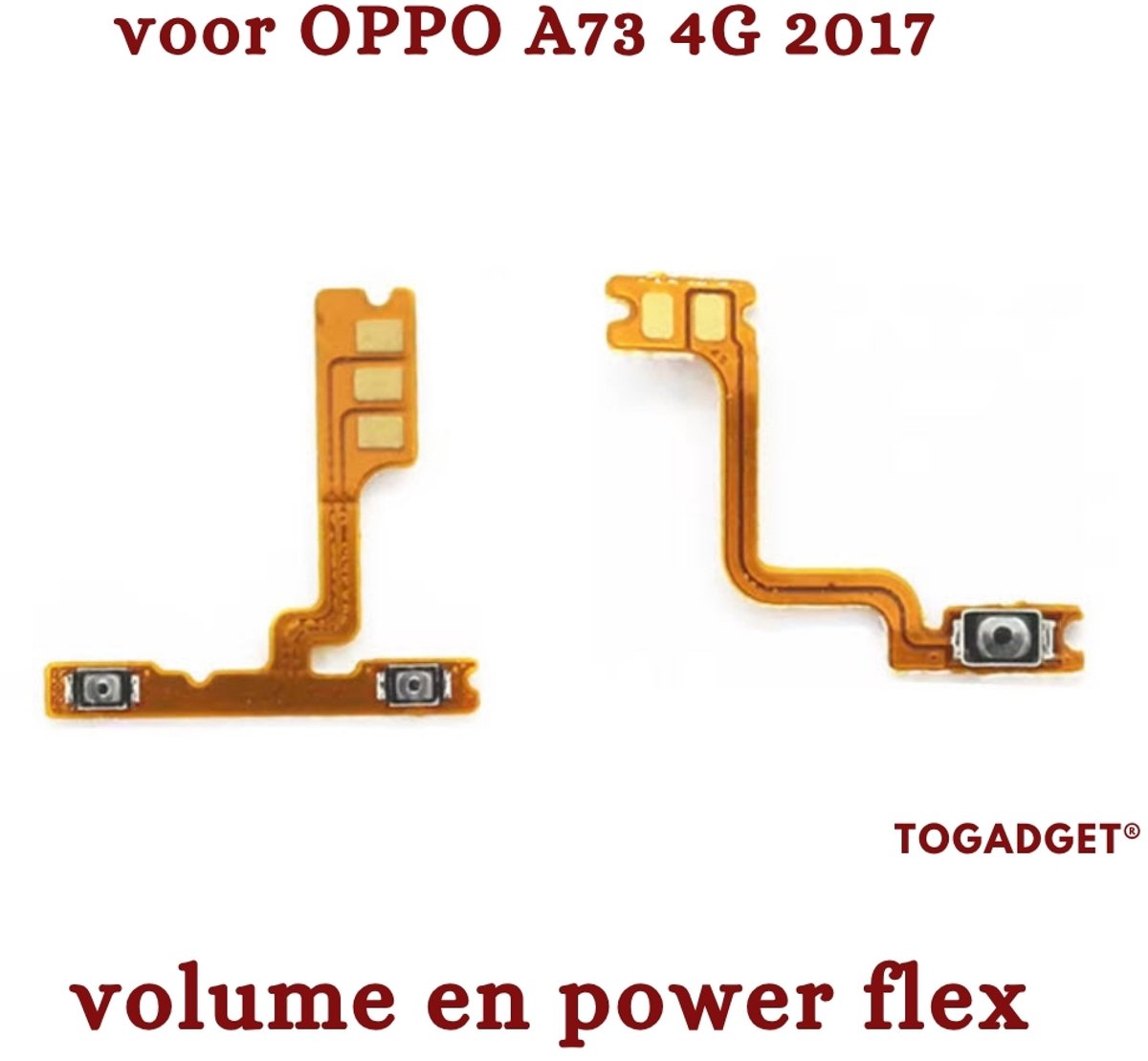 Volume- en Power Flex Kabel voor Oppo A73 4G (2017) – Vervangingsonderdeel