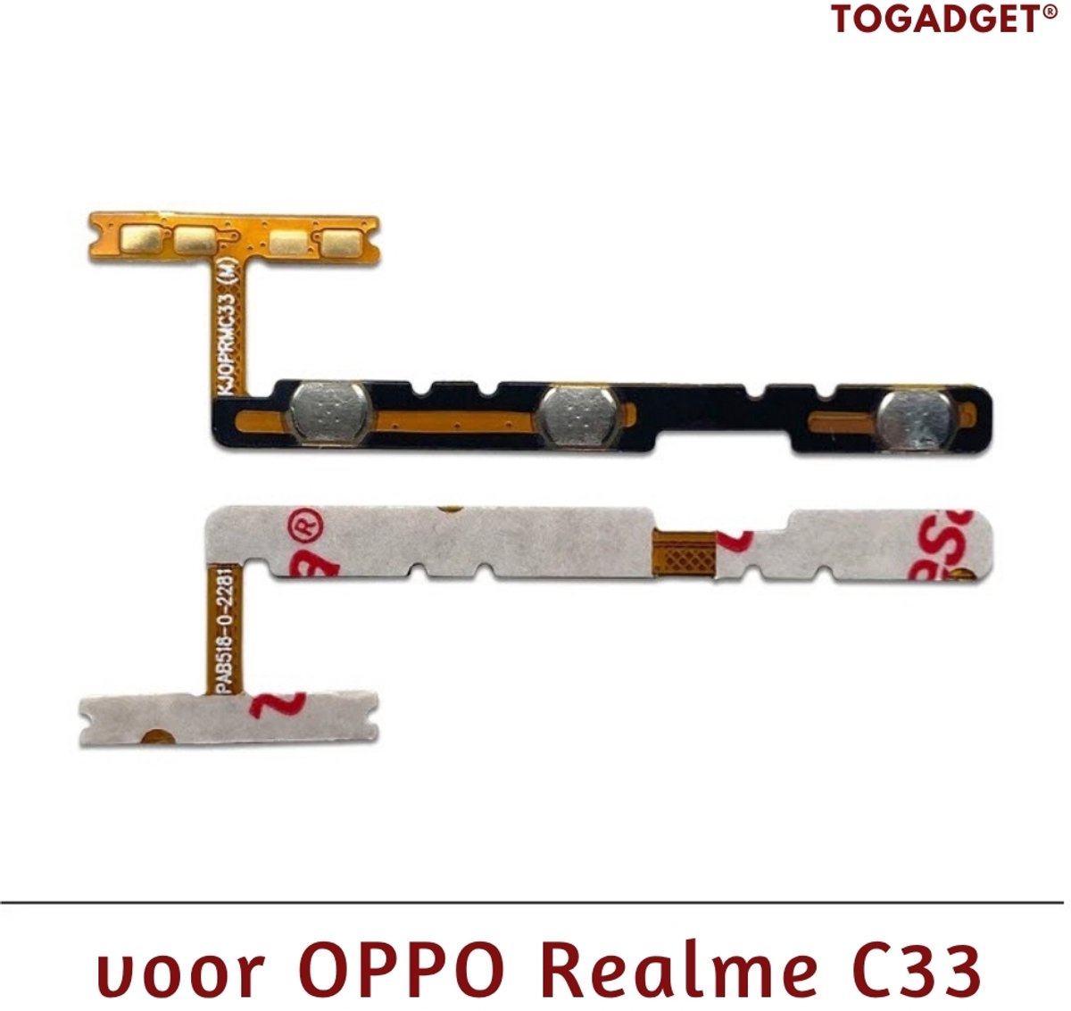 Volume- en Power Flex Kabel voor Oppo Realme C33 – Vervangingsonderdeel