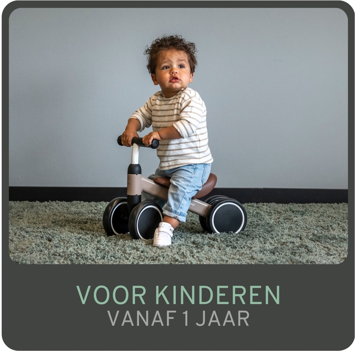 Bandits & Angels Loopfiets Little Starter Sand Beige vanaf 1 Jaar voor Jongens en Meisjes thumbnail 5