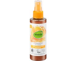 Alverde Naturkosmetik Shimmer Body Spray - Sonnige Auszeit | 1x 150ml - Met Biologisch Sinaasappelextract | Bodyspray met glitter