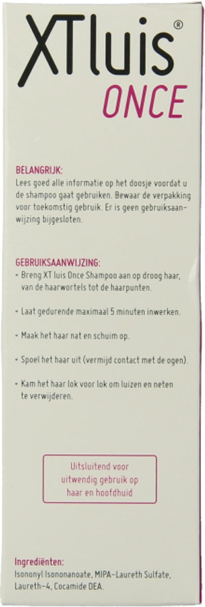 XT Luis - Once Shampoo - 100 ml - 1x5 Min Behandeling - Inclusief Kam - Tegen Hoofdluis & Neten van XT Luis — afbeelding 5