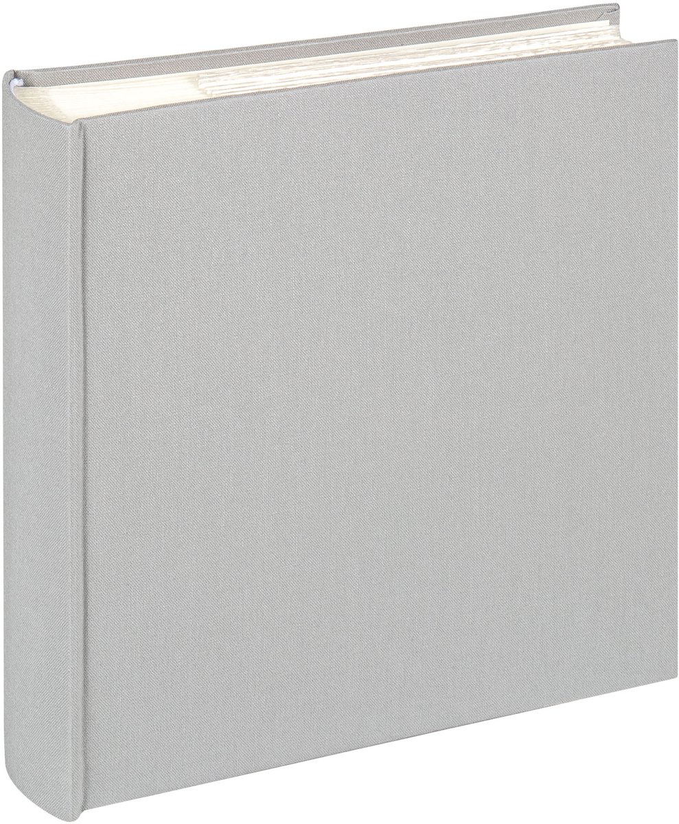Walther ME-510-D Cloth - Memo insteekalbum - Formaat 23 x 22 cm - 200 foto's 10 x 15 cm - Grijs