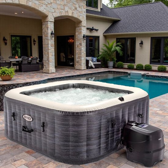 Opblaasbare Whirlpool Vierkant 175x175x71 cm - Voor 4 - Opblaasbare - €1.950,00