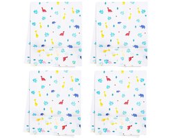 4 stuks wasmachine stofhoes - koelkast stofhoes - koelkast stofhoes opberghoes met opbergtas - Multifunctionele koelkast beschermhoes - Geschikt voor wasmachine, koelkast, droger, magnetron en oven - 130*54cm, wit