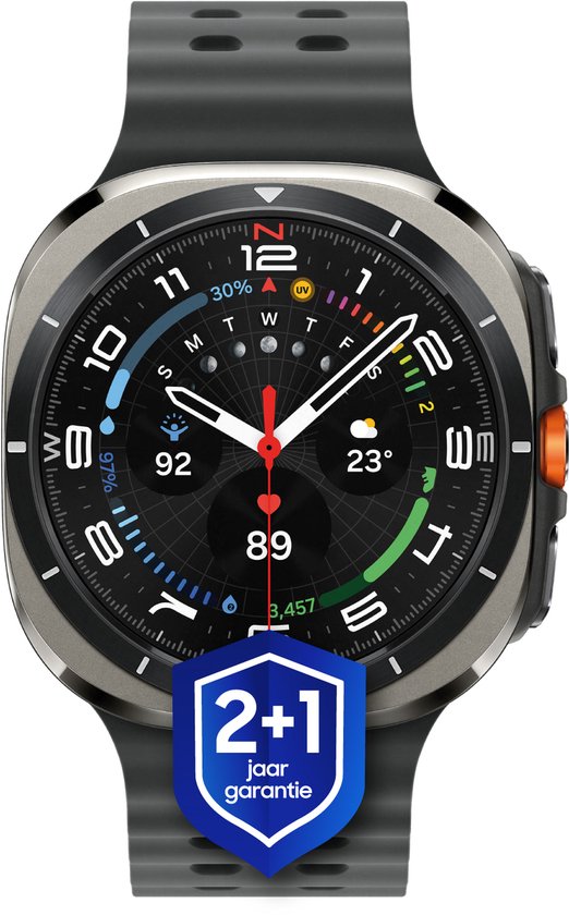 Samsung Galaxy Watch Ultra (2025) - Smartwatch - 47mm - E-simkaart - Titanium Silver + 1 jaar extra garantie