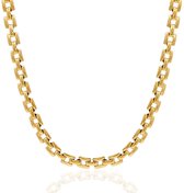 Semyco Ketting Dames – Schakelketting zonder hanger – Goudkleurig - Verstelbaar – Waterproof – Giftbox – Tiva