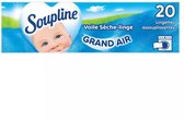Lingettes sèches Soupline Heavenly Fris, 2 x 20 pièces, Lessive et Assouplissants