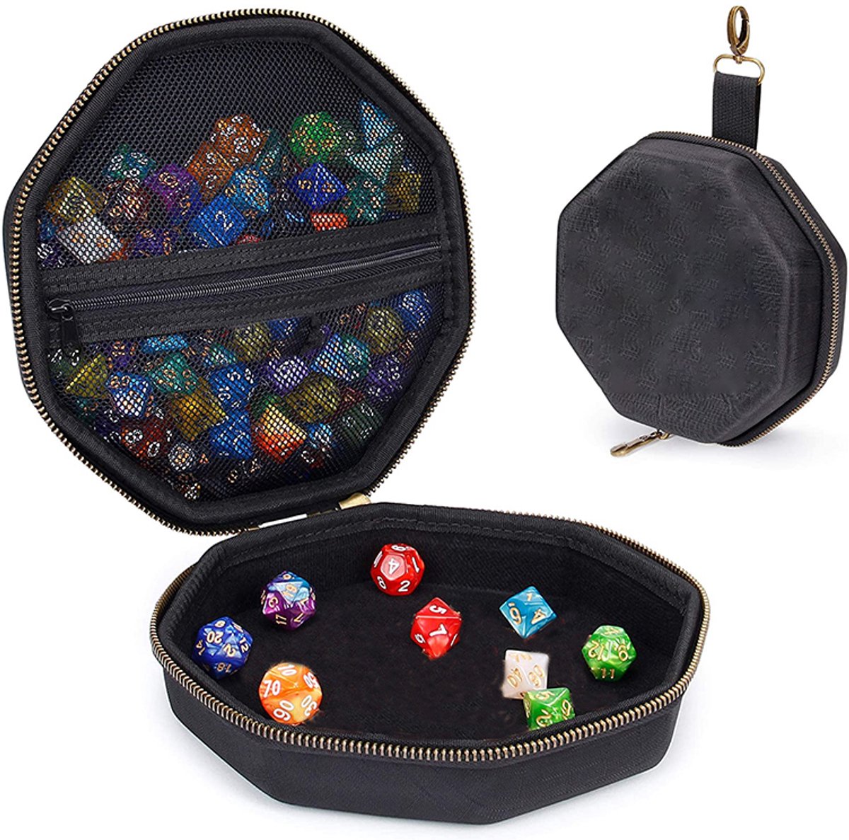 Nereb Dobbelstenen Opbergmap & Dice Tray - 2-in-1 Etui voor RPG en Tafelspellen