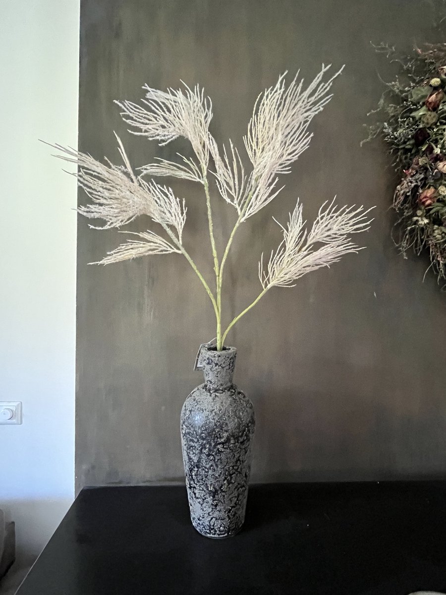 Fern Spray Jari cream- 98 cm - zijdebloem