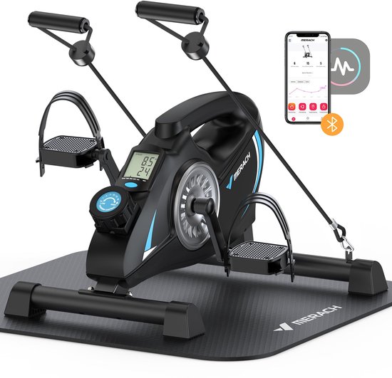 MERACH Mini Hometrainer - Bluetooth Connectiviteit - Antislipmat - Dubbel Gebruik