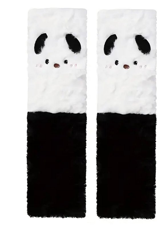 Gordelbeschermer Kind - Zwarte Panda - Gordelkussen 2 Stuks - Gordelhoezen - Kasey Products