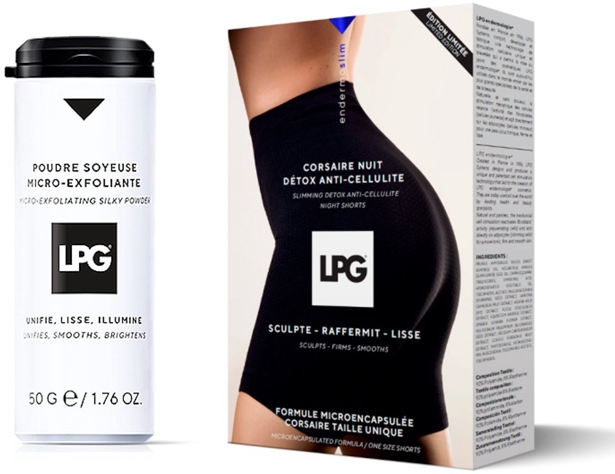 LPG - Endermologie - combipack - corsaire nuit detox + micro-exfoliating silky powder 50 g