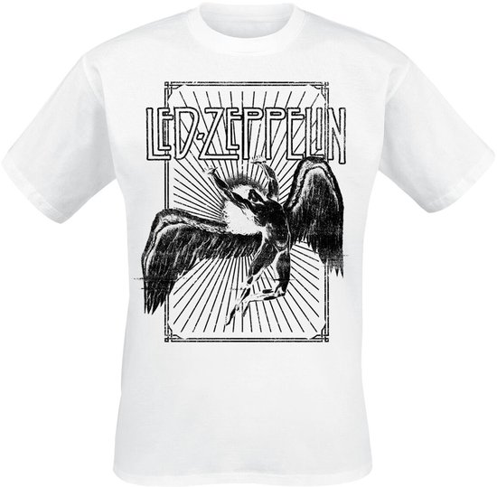 Led Zeppelin Tshirt Homme -L- Icarus Burst Wit