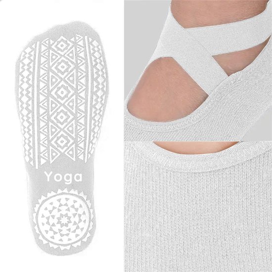 Malinsi® 3-Pack Yoga Sokken Antislip Dames - Pilates Yogasokken - Ballerina Pilatessokken - Ballerinas - Ballet van Merkloos — afbeelding 5