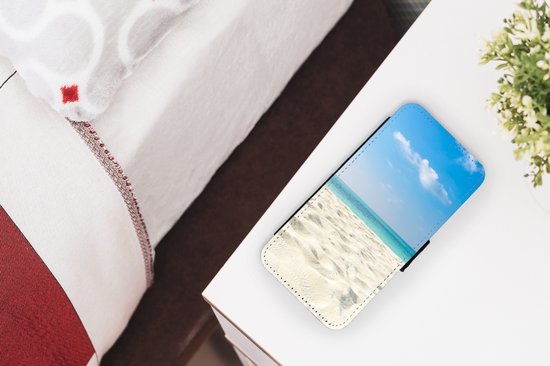 Étui pour téléphone iPhone 8 Bookcase - Tropical - Plage - Mer - Avec compartiments - Étui portefeuille avec fermeture magnétique