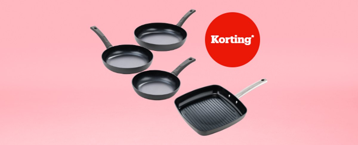 Korting* op pannen