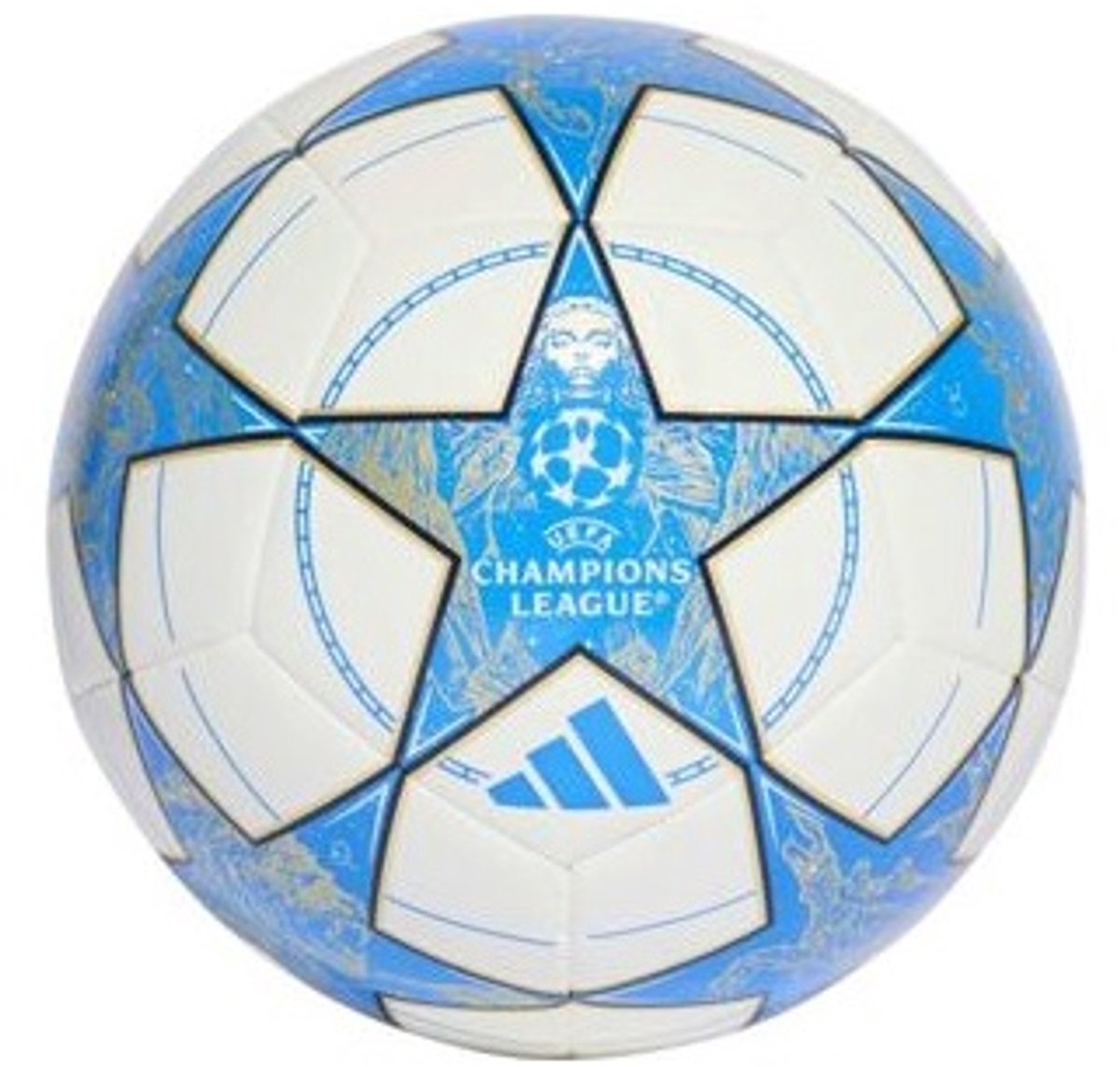 Adidas voetbal - Champions Leaque - Maat 5 - Wit/Blauw