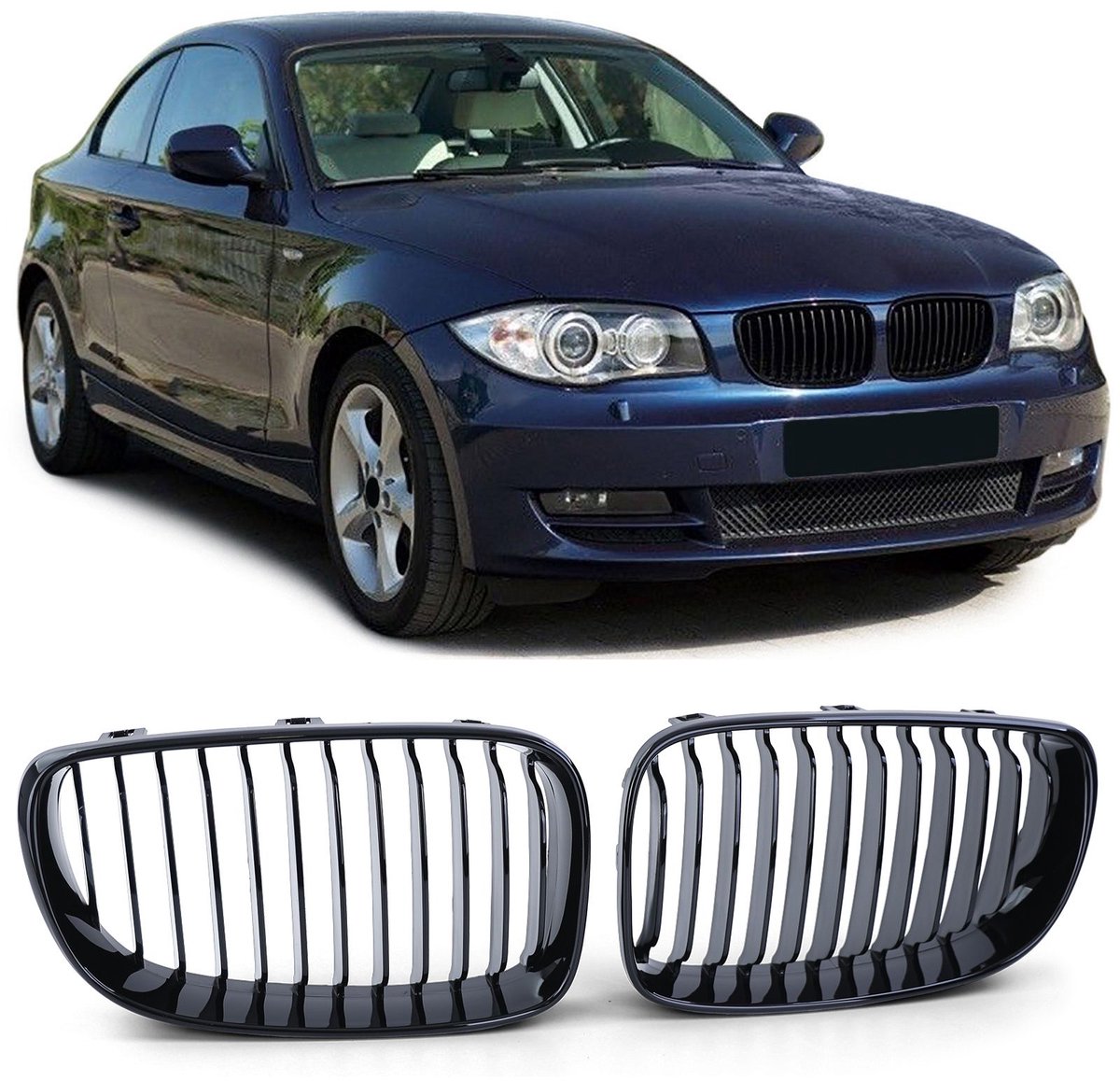 Sport Grill Nieren Performance Look Voor Bmw 1 Serie E81 E82 E87 E88 Vanaf 2007 Enkele M Spijl