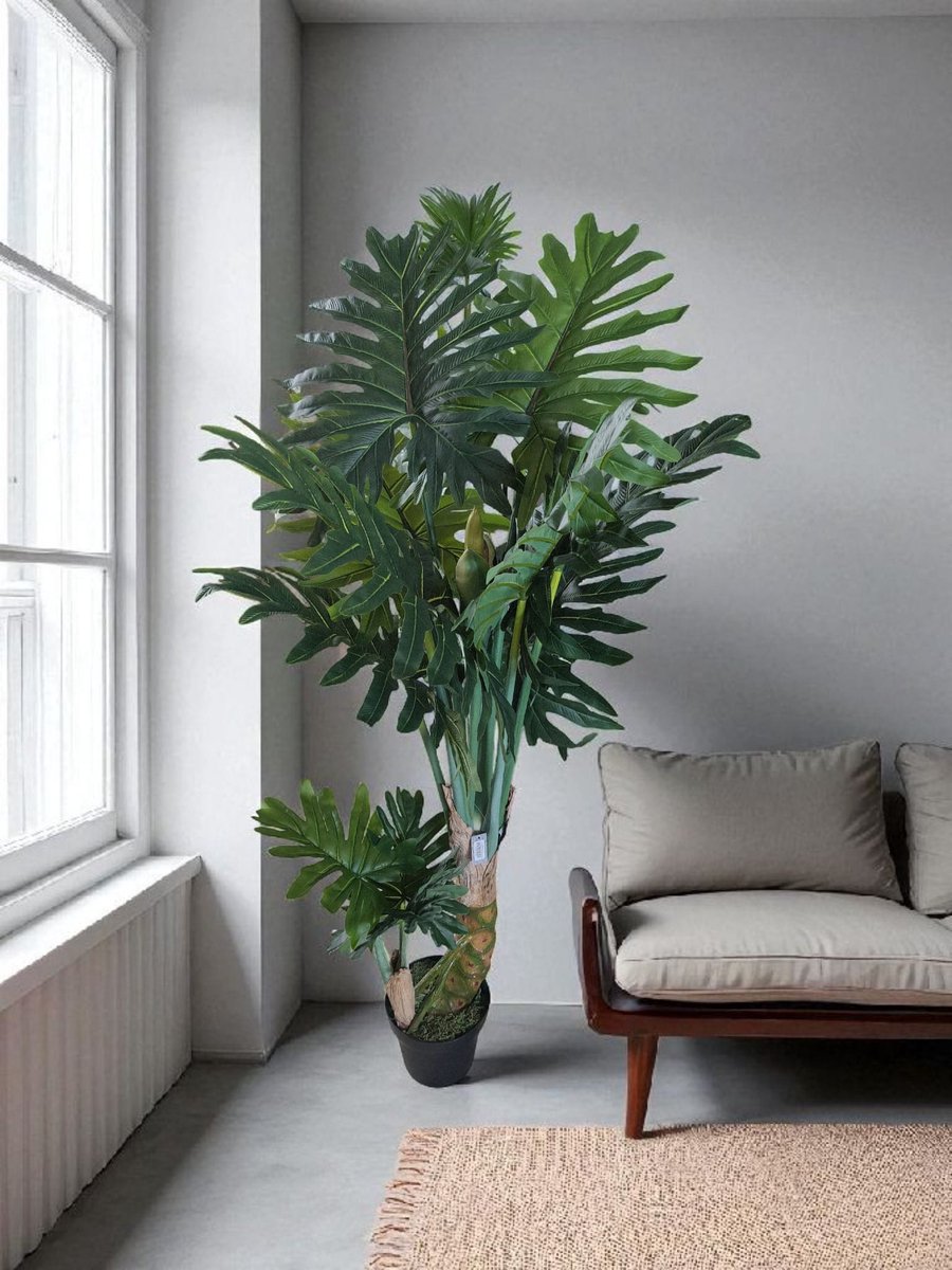 kunst philodendron wasibu green 155 cm