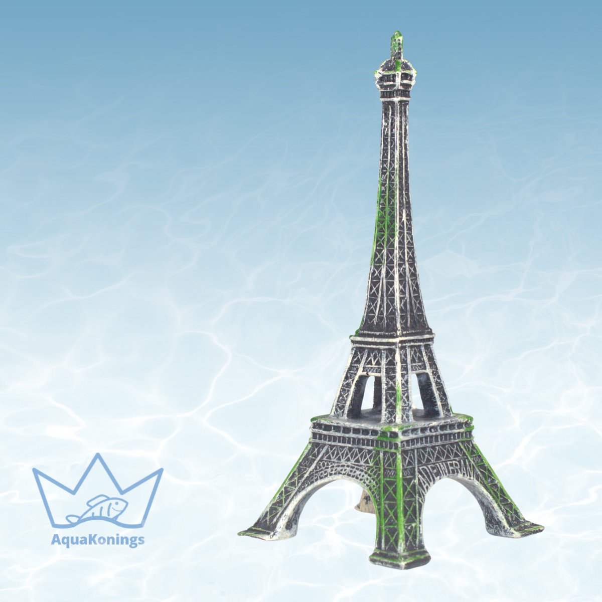 AquaKonings - Aquarium decoratie - Ornamenten - Eifeltoren - 8x8x18.5
