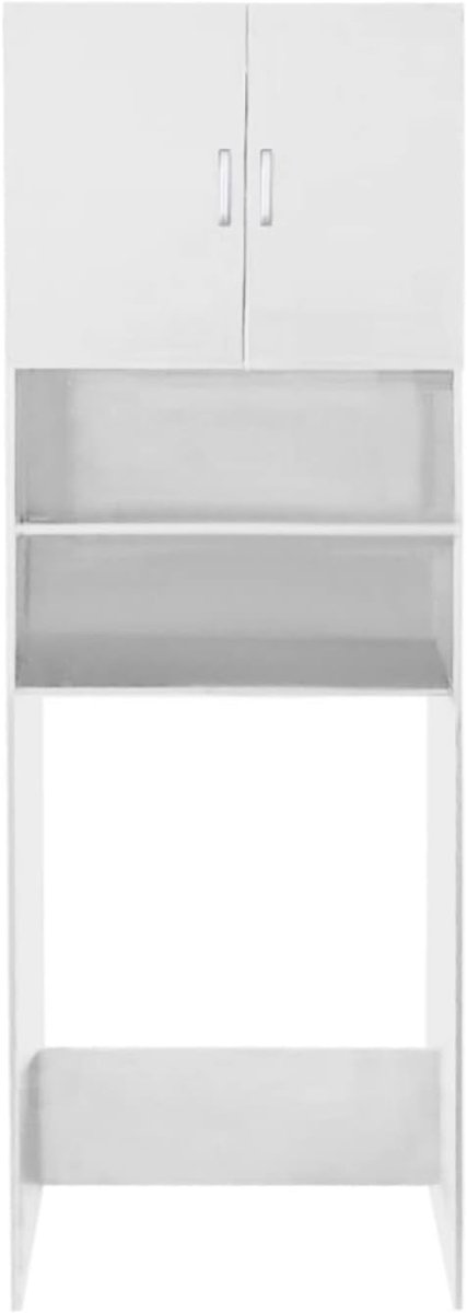 Wasmachine Ombouw - Opbouwmeubel - Kast Wasdroger - Meubel - Wit