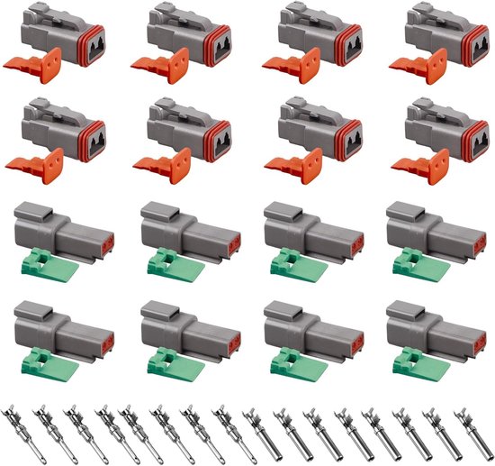 175A Batterie Stecker AWG 1/0 Steckverbindung Schnellverbinder,Batterie Verbindung Stecker Kabel Schutzkappe Kits