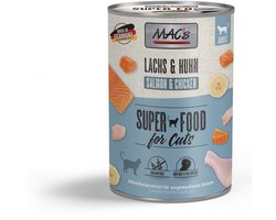 MAC's Kattenvoer Natvoer Blik - 96,8% Zalm & Kip - 6 x 400g
