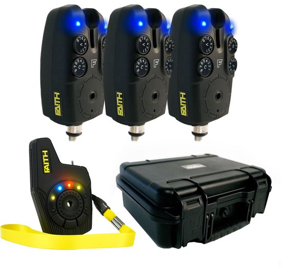 Faith Tronic-c Bite Alarm 3+1 - Ensemble d'alarmes - Zwart