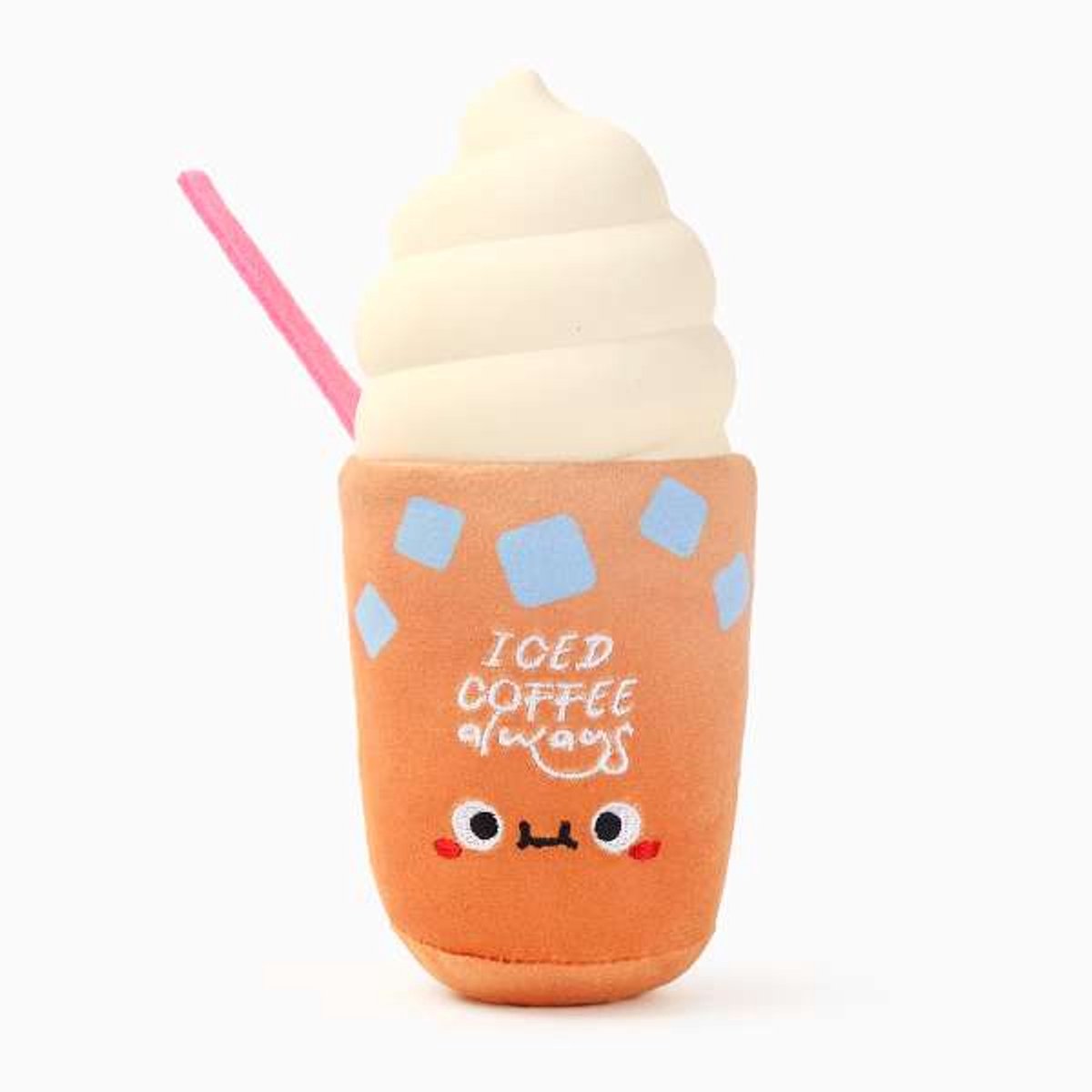 HugSmart - Speelgoed hond - Honden - Pieper - Knuffel - Iced Coffee - Zomer