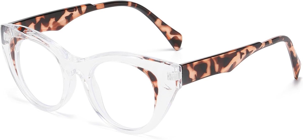 Lexium Blauw licht bril zonder sterkte - Blauw Licht Bril - Computerbril - Blue Light Glasses - Blauw Licht Filter Bril - Beeldschermbril - Met Brillendoekje - Unisex - Transparant - Game bril - Bril tegen vermoeide ogen - Bril computer/tv schermen