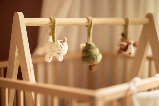 Jollein - Babygym Speeltjes - Baby Speelgoed Hangers - Hout & Polyester - Tiny Park van Jollein — afbeelding 4