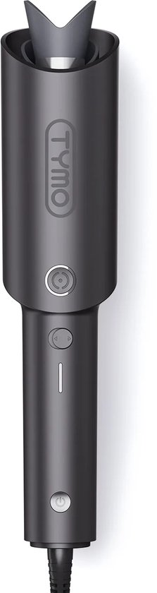 TYMO Curlpro - Fer à boucler automatique - Brosse à boucler - Gris métallisé - 25 mm - 3 réglages de température (160 °C - 210 °C) - Technologie ION - Avec minuterie - Convient à tous les types de cheveux