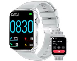 Blackview Watch - R30MAX - Smartwatch - Stappenteller - Slaapmonitor - Saturatiemeter - Compatibel met alle smartphones - Activiteitentracker - Dames en heren - Zilver