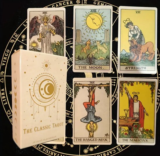 The Classic Tarot – 78 Kaarten met Gidsboekje – Tarotkaartenset voor Beginners & Verzamelaars – Spiritueel Cadeau