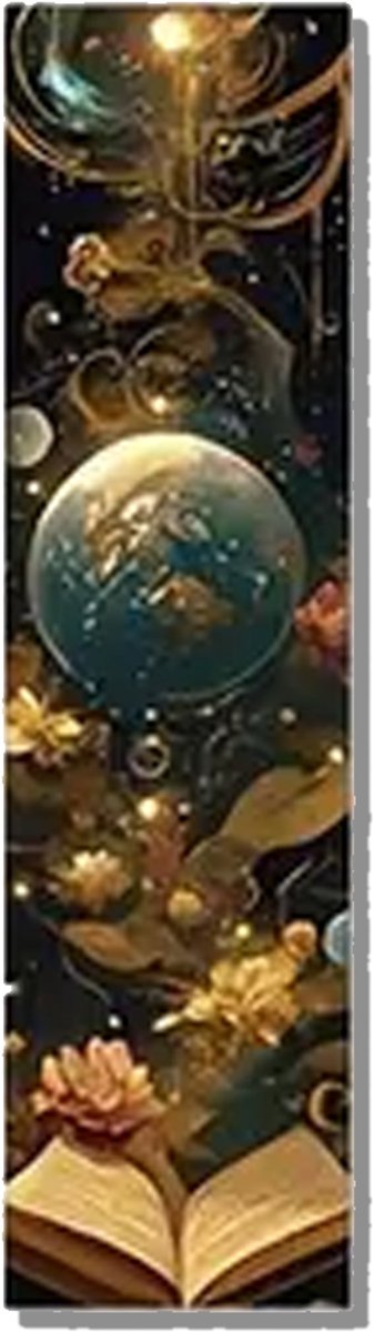 Fantasy Boekenlegger – Magisch Design – Enkelzijdig – 15x4 cm – Stevig Karton – Boekenaccessoire