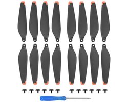Drone Propellers - Voor DJI Mavic Mini 3 en 4 PRO propellers - Standaard Propellers - Zwart/Oranje - 16 Delig