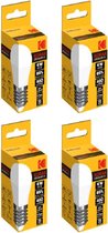 4 stuks Kodak LED G45 E27 480lm Warm 6W Non Dim IC Driver