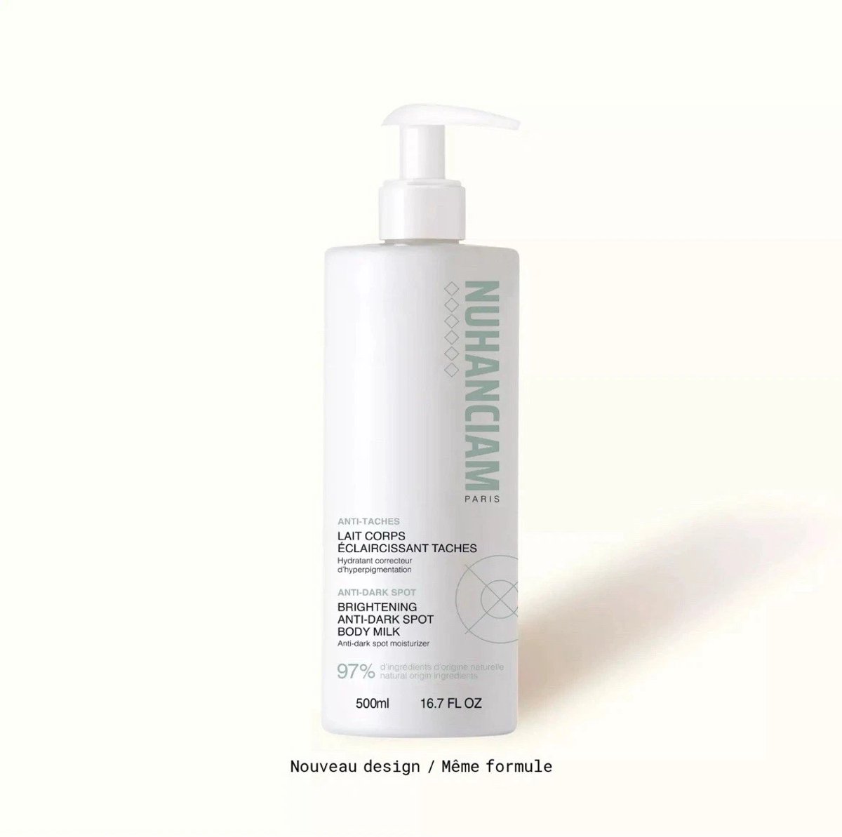 Nuhanciam Brightening Anti-Dark Spot Body Milk- Vlek Verhelderende Lichaamsmelk, 500ml