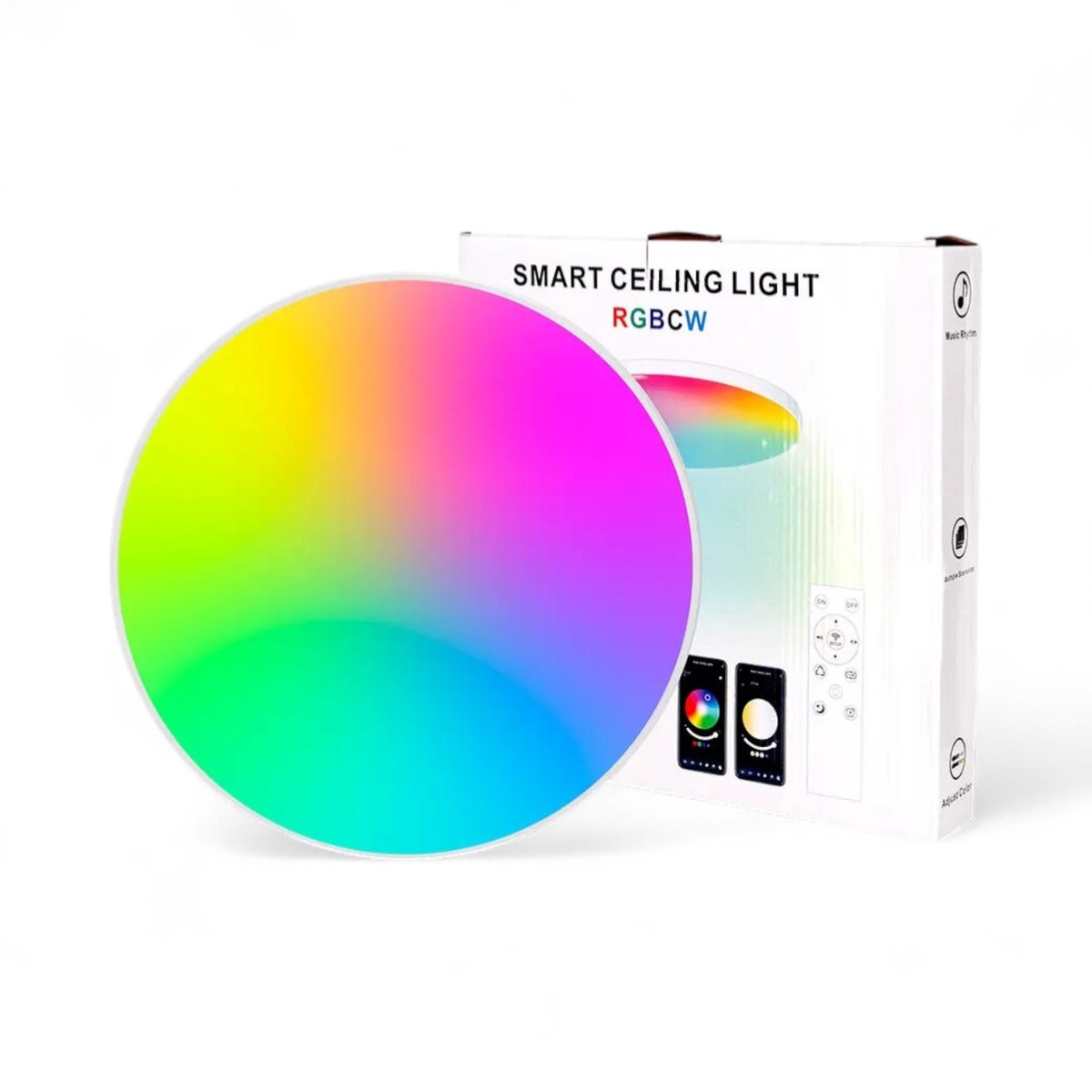 Slimme plafondlamp | Plafondlamp | Wifi | Wifi bediening | Opbouw installatie | Dimbaar licht | Alexa Google | Wit