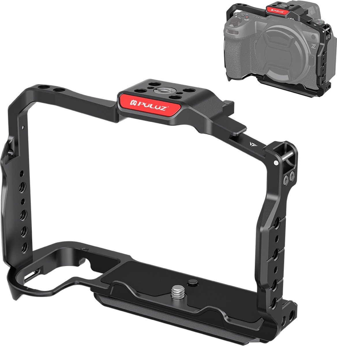 Voor Nikon Z6III / Z6II PULUZ metalen camerakooi stabilisator rig