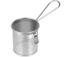 Daity 1 pack - RVS voedselzeef - Pastazeefmand - Spoelen en zeven voor het koken van voedsel Spaghetti Ravioli