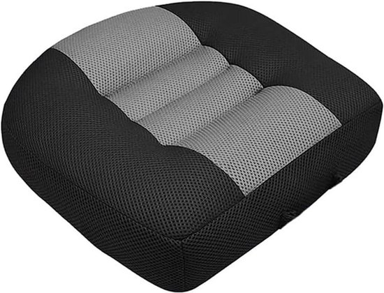 Foto: Goodivery stoelverhoger voor auto autostoelkussen 4 7 inch groter gezichtsveld verhoging voor volwassenen 3d ademend mesh antislip stoelkussens met praktisch handvat