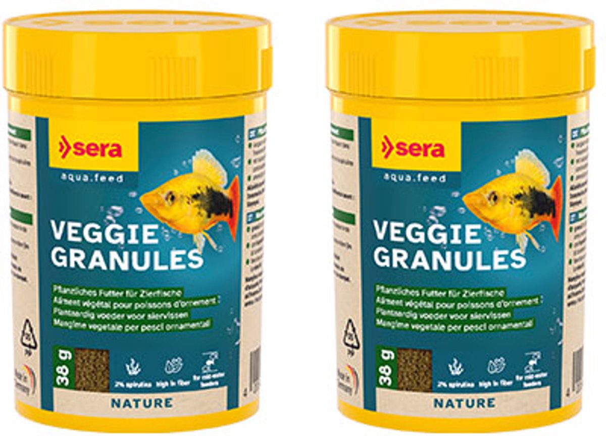 sera Veggie granules 100 ml - 2 stuks - plantaardig voer