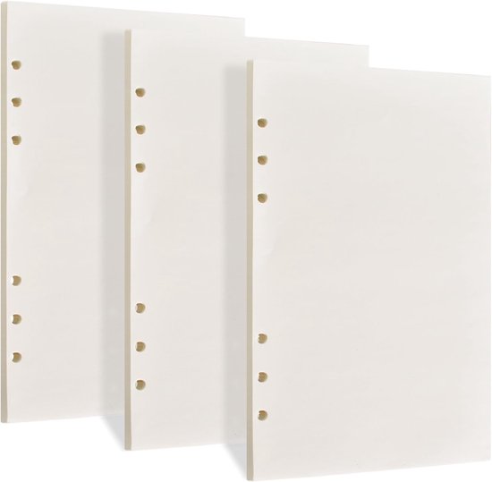 Foto: Navulpapier a5 135 vellen 6 gaten los notitiepapier 100 g m dik navulpapier voor notitieboek dagboek schetsen schilderen leeg