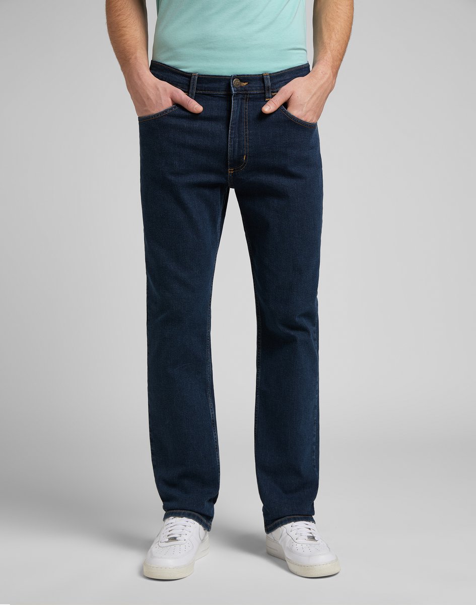 Lee Brooklyn DARK STONEWASH W33 X L34 Blauw