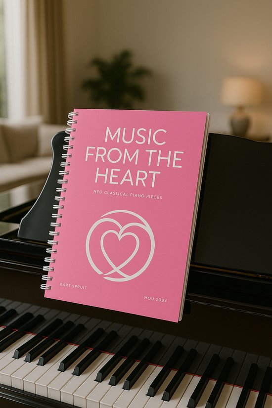 Piano bladmuziek boek – Neoklassieke & Filmische Pianostukken | Music from the Heart Deel 1 | Voor Gemiddeld Niveau