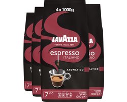 Lavazza Espresso Italiano Aromatico Koffiebonen - Koffie Blend van Robusta en Arabica Bonen - Intensiteit 8/10 - 4 x 1 kg