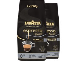 Lavazza Espresso Barista Perfetto Koffiebonen - 100% Arabica Koffie Bonen - Intensiteit 6/10 - 2 x 1 kg