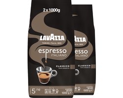 Lavazza Espresso Italiano Classico Koffiebonen - 100% Arabica Koffie Bonen - Intensiteit 5/10 - 2 x 1 kg